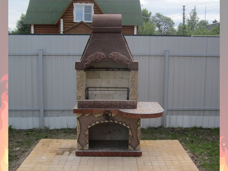 Беседки с печкой мангалом барбекю для дачи купить: фото и цены