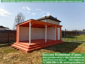 Беседка Для Дачи В Современном Стиле "Лофт" 3х7